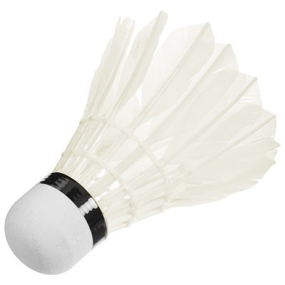 Набор воланов для бадминтона BOSHIKA PRO-200N, 3 шт., перо, 4 г, в тубе, белый
