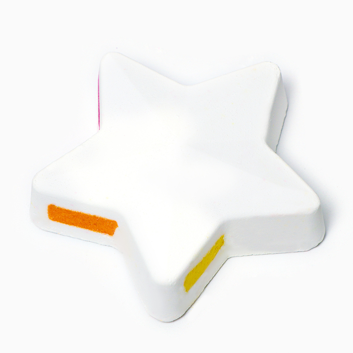 Бомбочка для ванны "Звезда" , белая, радужная, 150 г - Фото 1