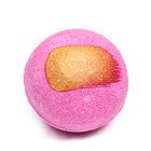 Бомбочка для ванны, розовая, с золотой полоской, 110 г - Фото 1