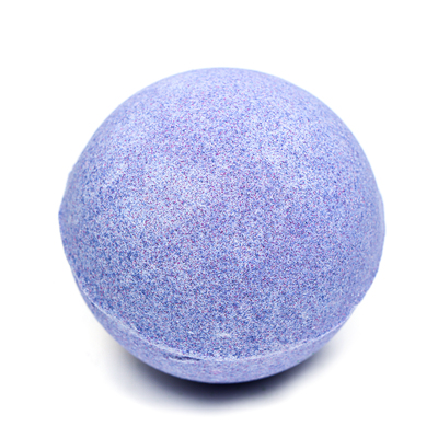 Бомбочка для ванны, фиолетовая, с золотой полоской, 110 г