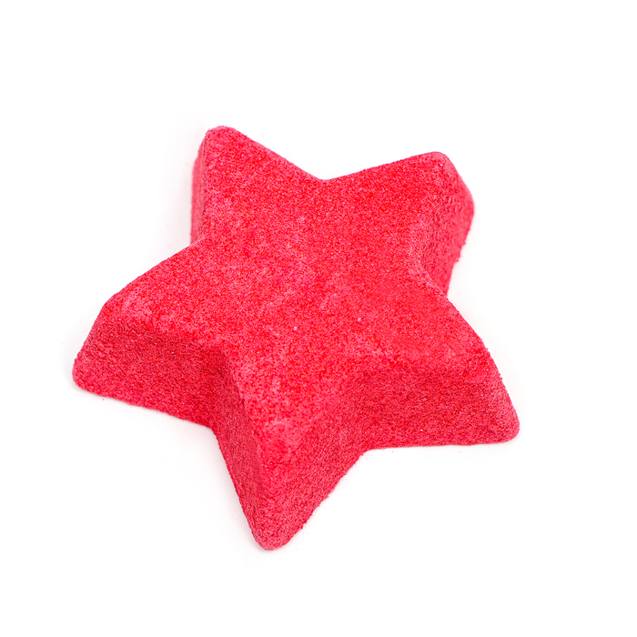 Бомбочка для ванны Звезда" розовая, 25 г - Фото 1