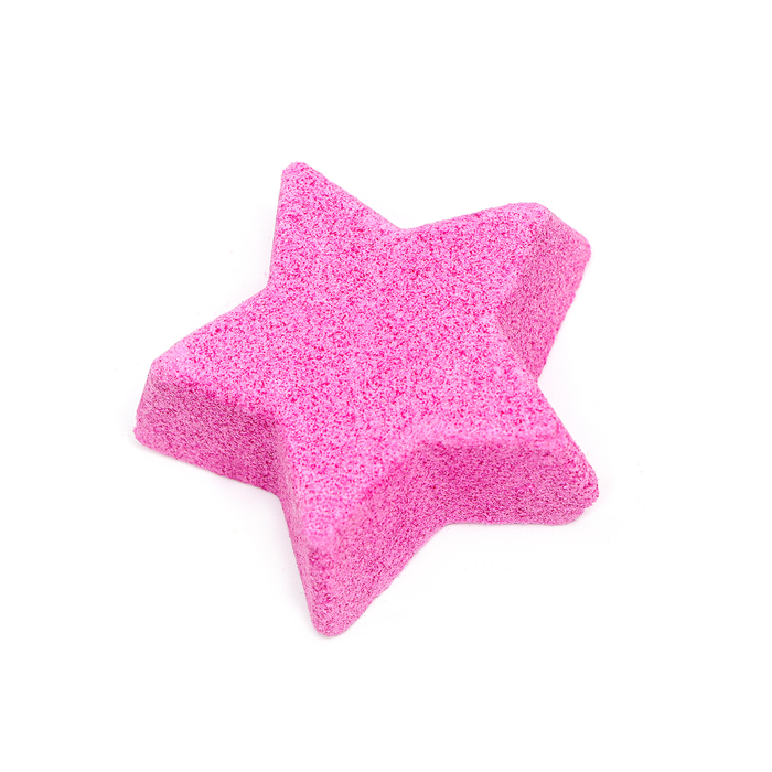 Бомбочка для ванны "Звезда" розовая, 25 г - Фото 1