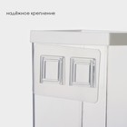 Контейнер с дозатором для хранения сыпучих продуктов, 11.8×9.5×19 см, 1 л, белый - Фото 4