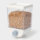 Контейнер с дозатором для хранения сыпучих продуктов, 11.8×9.5×19 см, 1 л, белый - Фото 2