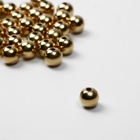 Бусины для творчества «Гематит», d=7 мм, набор 10 г, цвет золото - Фото 2