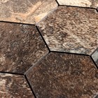 Панель самоклеящаяся 30*30см мозаика соты, темная - фото 24590608