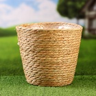 Декоративное кашпо для цветов «Клаус», 21×21×20 см, деревянное, бежевое - Фото 6