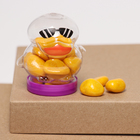 Банка для хранения «Уточка», с крышкой, пластиковая ёмкость, основа для творчества и декора, размер — 5.5×5×4.5 см, цвета МИКС - Фото 4