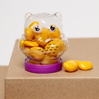 Банка для хранения «Совушка», с крышкой, пластиковая ёмкость, основа для творчества и декора, размер — 5.5×4.5×4 см, цвета МИКС - Фото 3