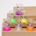 Банка для хранения «Совушка», с крышкой, пластиковая ёмкость, основа для творчества и декора, размер — 5.5×4.5×4 см, цвета МИКС - Фото 4