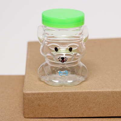 Банка для хранения «Щенок», с крышкой, пластиковая ёмкость, основа для творчества и декора, размер — 6×3.5×4 см, цвета МИКС