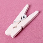 Набор прищепок для декора «Классика», 50 шт., 1 шт. — 2.5 см, серый и белый цвет - Фото 4