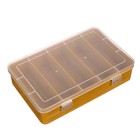 Коробка для мелочей К-12, пластмасс, 19 x 12.5 x 4.7 см, жёлтый - фото 321033233