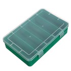 Коробка для мелочей К-12, пластмасс, 19 x 12.5 x 4.7 см, зелёный - фото 12114946