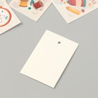 Бирка картон "Ручная работа. Нитки" набор 10 шт (5 видов) 4х6 см - Фото 4