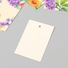 Бирка картон "Цветы 01" набор 10 шт (5 видов) 4х6 см - Фото 4