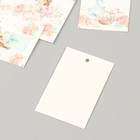 Бирка картон "Цветы 03" набор 10 шт (5 видов) 4х6 см - Фото 4
