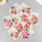 Бирка картон "Цветы 04" набор 10 шт (4 вида) 4х6 см - Фото 2