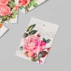 Бирка картон "Цветы 04" набор 10 шт (4 вида) 4х6 см - Фото 3