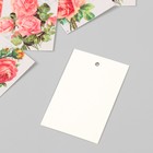 Бирка картон "Цветы 04" набор 10 шт (4 вида) 4х6 см - Фото 4