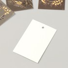Бирка картон "Цветы 07" набор 10 шт (5 видов) 4х6 см - Фото 4