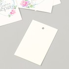 Бирка картон "Цветы 08" набор 10 шт (5 видов) 4х6 см - фото 9617917