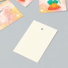 Бирка картон "Цветы 10" набор 10 шт (5 видов) 4х6 см - Фото 4