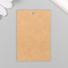 Бирка без печати крафт двусторонняя 4х6 см, цвет белый (комплект 60 шт) - фото 23630020