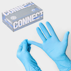 Перчатки нитриловые «Nitrile», смотровые, нестерильные, размер XL, 200 шт/уп (100 пар), цвет голубой - фото 25189327