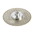 Диск алмазный для резки и шлифовки ТУНДРА, гальванический, сплошной, сухой рез, 125 мм, М14 - Фото 3