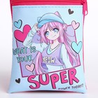 Подарочный набор для девочки «Супер девочка», сумка, ручка, блокнот - Фото 6