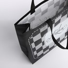 Сумка хозяйственная без застёжки, цвет чёрный - фото 23617545