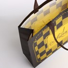 Сумка хозяйственная без застёжки, цвет коричневый - Фото 3