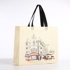 Сумка хозяйственная без застёжки, цвет бежевый - Фото 2