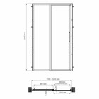 Душевая дверь WasserKRAFT Lopau 32S05L, 1200x2000 мм, прозрачная, раздвижная, серебристый - Фото 3