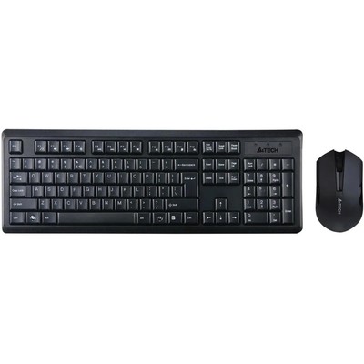 Клавиатура + мышь A4Tech V-Track 4200N клав:черный мышь:черный USB беспроводная Multimedia   1029431