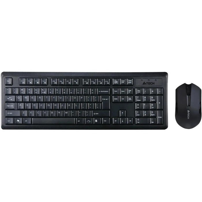 Клавиатура + мышь A4Tech V-Track 4200N клав:черный мышь:черный USB беспроводная Multimedia   1029431 - Фото 1