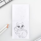 Подарочный набор: блокнот-раскраска и восковые мелки «8 марта: Котенок» - Фото 3