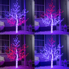 Светодиодное дерево «Акриловое» 1.8 м, 768 LED, постоянное свечение, 220 В, свечение красное/синее - фото 8960136