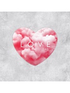 Открытка-валентинка Love, 14 февраля, облака, 7 х 6 см - Фото 2