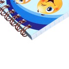 Набор блокнотов А7, 40 листов в клетку на гребне "Смайлы", обложка мелованный картон, блок офсет, 8 штук - фото 24429683