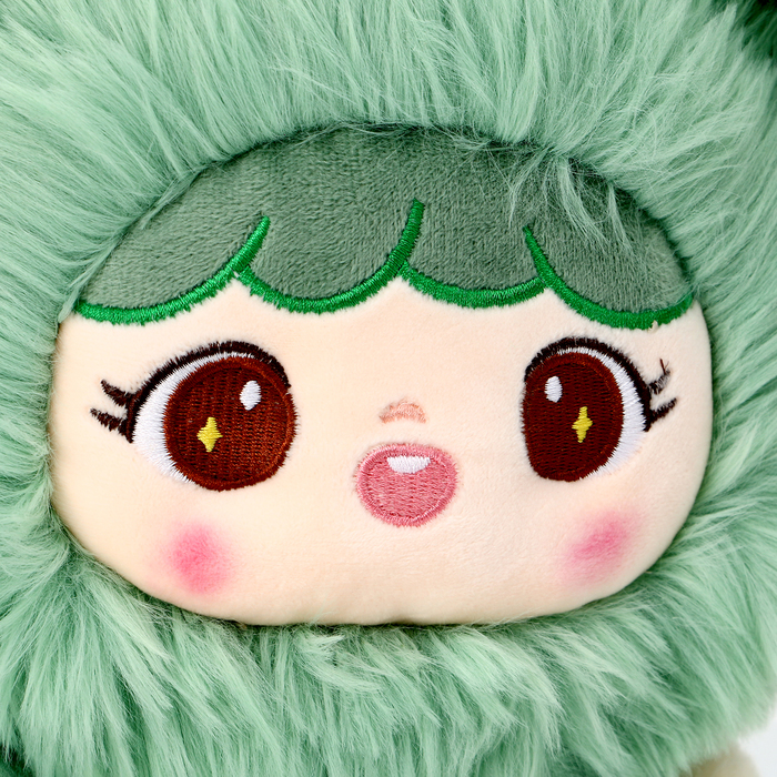 Мягкая игрушка «Кукла» в костюме мишки, 30 см, цвет зелёный - фото 1927001345