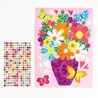 Аппликация жемчужными полубусинами «Весенний букет» - Фото 3