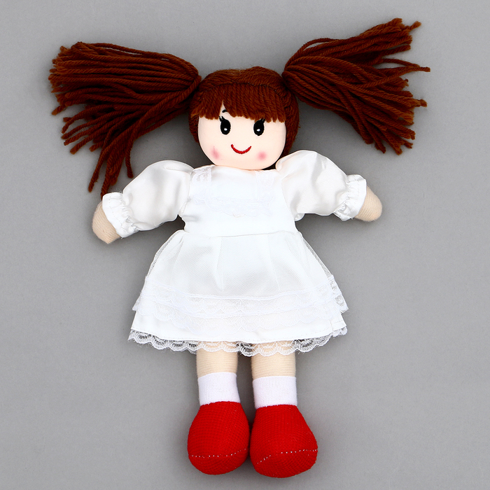 Мягкая игрушка «Кукла» в белом платье, на подвесе, 25 см - фото 1906578417