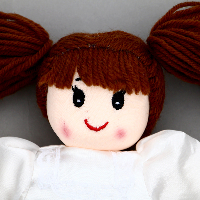 Мягкая игрушка «Кукла» в белом платье, на подвесе, 25 см