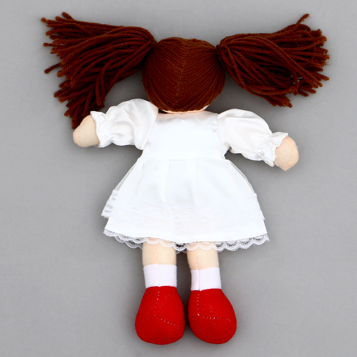 Мягкая игрушка «Кукла» в белом платье, на подвесе, 25 см - фото 1906578419