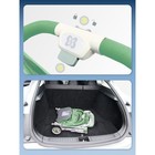 Коляска прогулочная Farfello Comfy Go CG, цвет green, colorful white frame - Фото 12