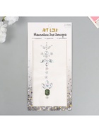 Наклейка - стразы на волосы «Венец», в причёску, 26.5×13 см - Фото 3