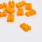 Бусина «Мишка мармеладный» (набор 10 шт.), 1,8×1,2×0,8 см, цвет оранжевый - фото 320999138