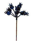 Набор декоративных штекеров «Ягодки», 15?6?6 см, 3 шт., синий (комплект 2 шт) - фото 64569980